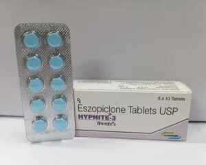 Hypnite 3 mg Eszopiclone tablets pack used for insomnia relief